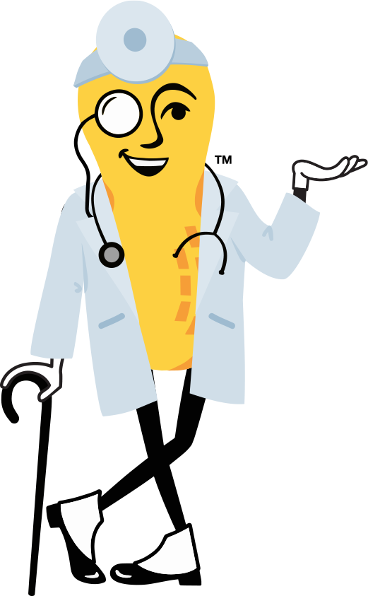 Mr. Peanut as a doctor