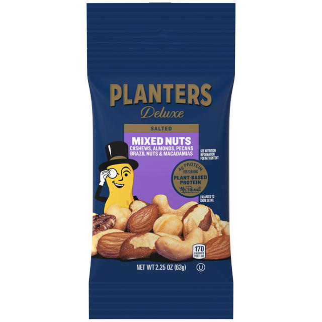 PLANTERS® Deluxe Mixed Nuts, 2.25 oz packet (6/12 ct)