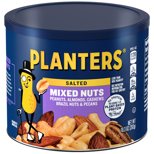 PLANTERS® Salted Mixed Nuts 10.3 oz can