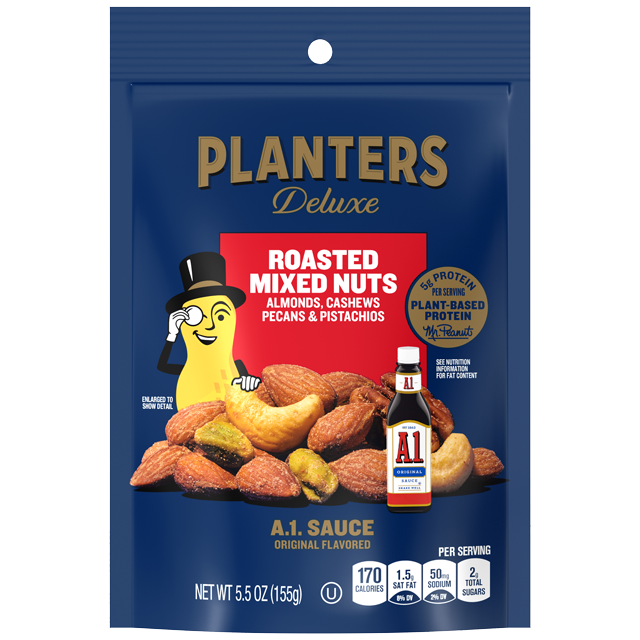 PLANTERS® A1 Sauce Flavored Roasted Deluxe Mixed Nuts 5.5 oz bag