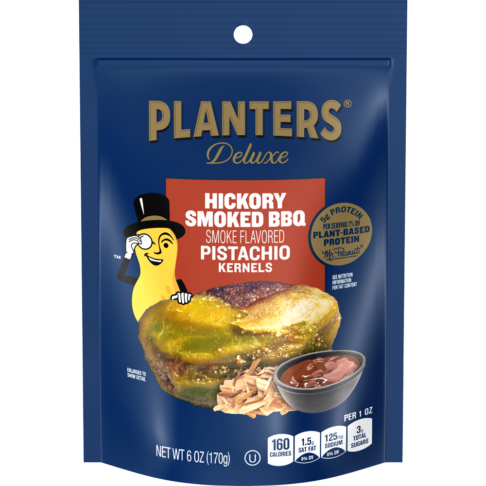 PLANTERS<sup>®</sup> Hickory Smoked BBQ Pistachio Kernels 6 oz bag