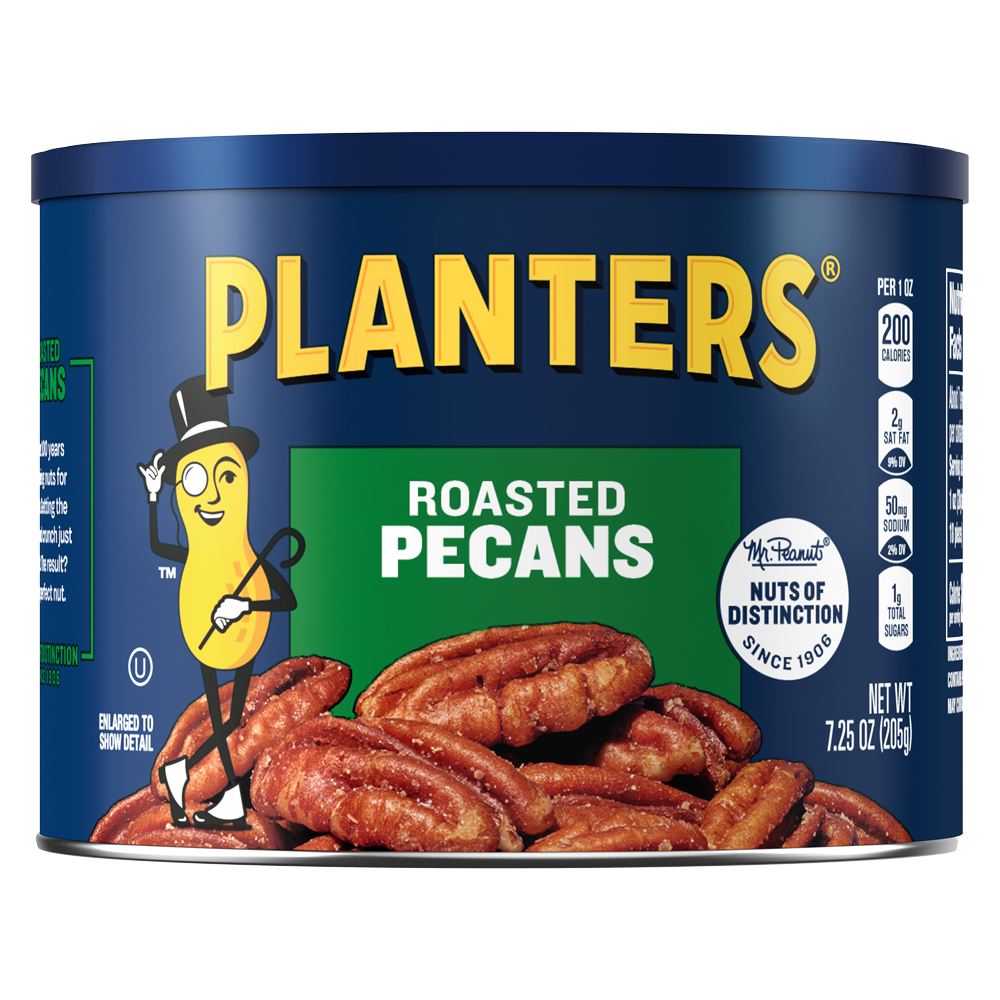 PLANTERS<sup>®</sup> Roasted Pecans 7.25 oz can