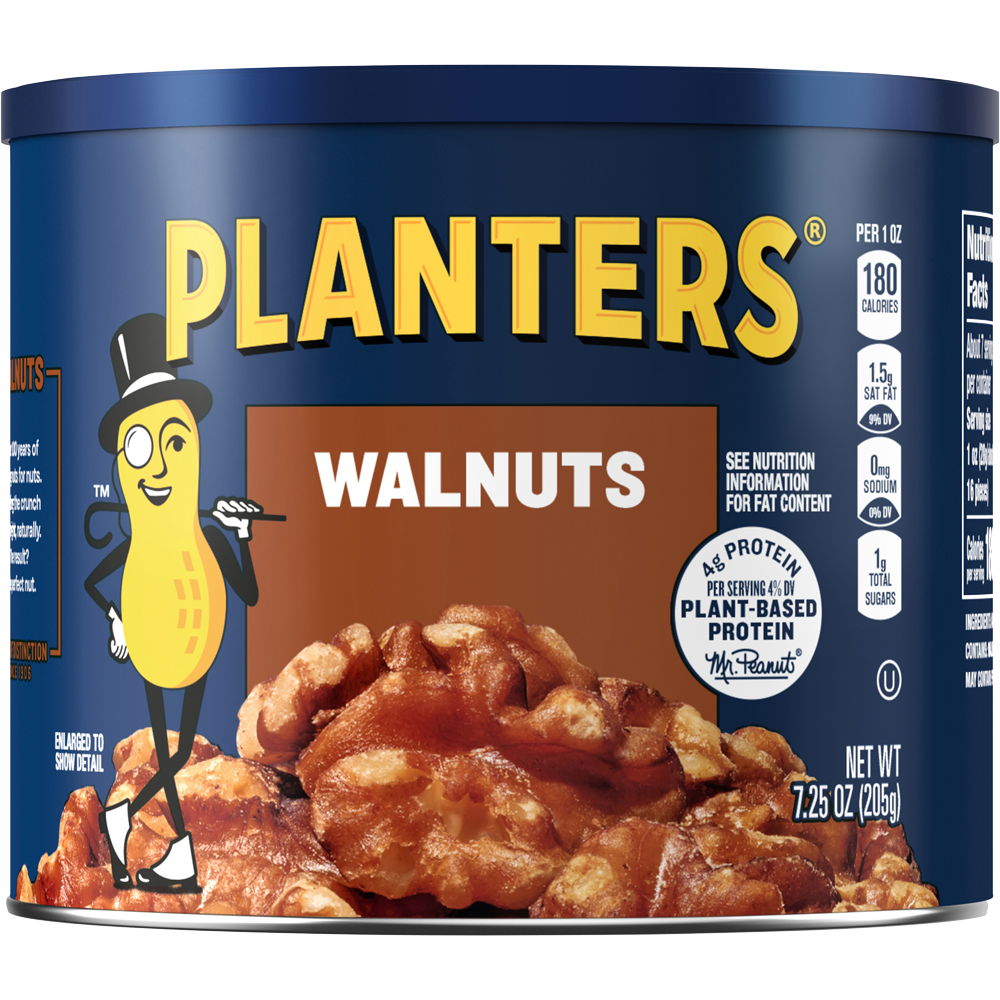 PLANTERS<sup>®</sup> Walnuts 7.25 oz can