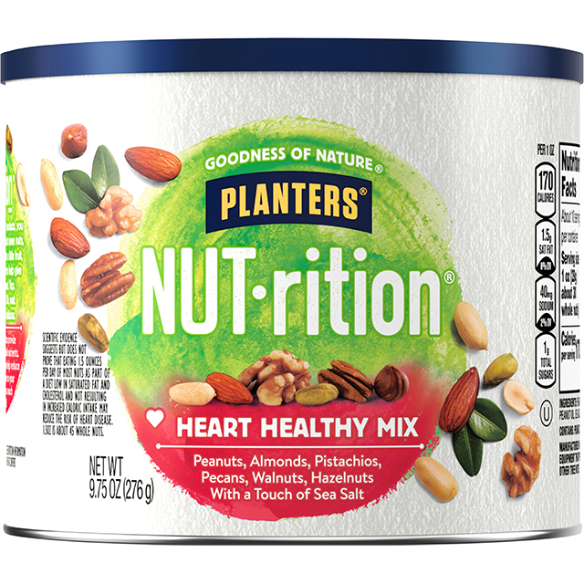 PLANTERS® NUT-RITION® Heart Healthy Mix 9.75 oz can - PLANTERS® Brand