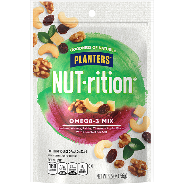 PLANTERS® NUT-RITION® OMEGA-3 Snack Mix, 5.5 oz bag