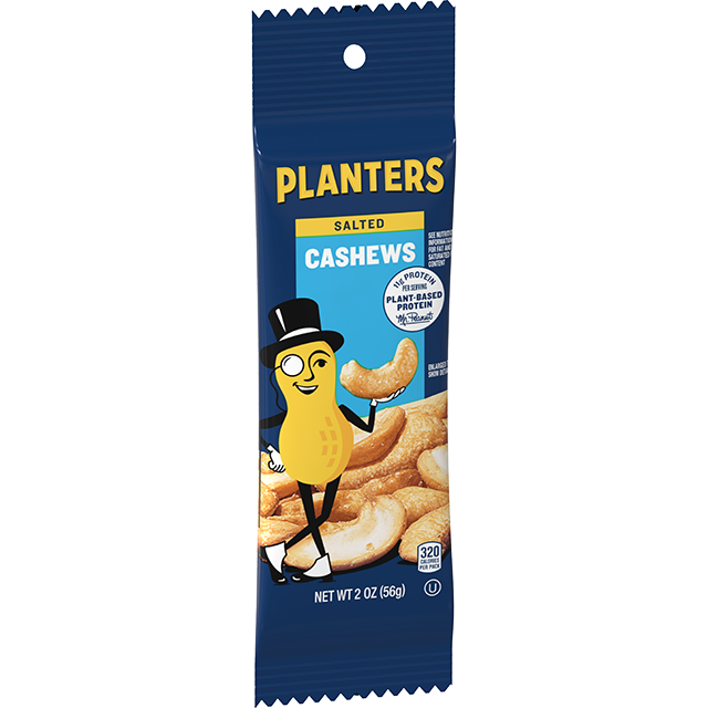 PLANTERS<sup>®</sup> Salted Cashews 2 oz bag