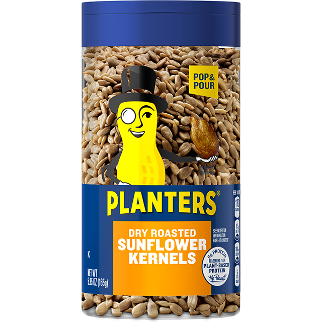 PLANTERS<sup>®</sup> Dry Roasted Sunflower Kernels 5.85 oz jar