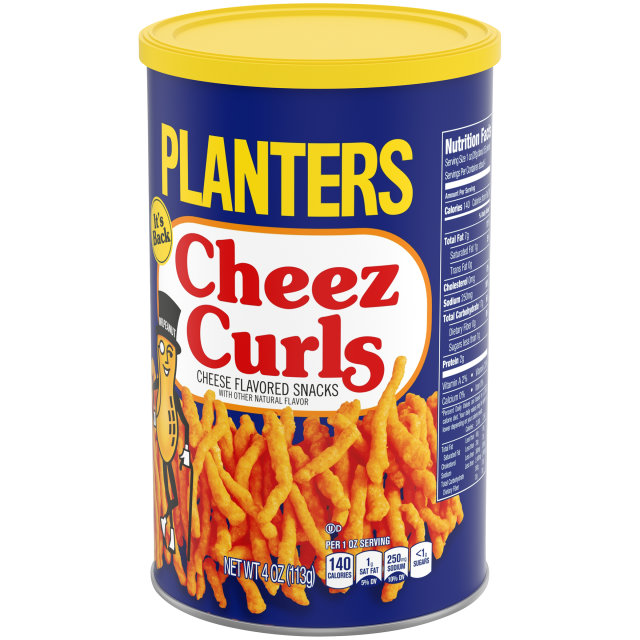 PLANTERS® Cheez Curls 4 oz canister