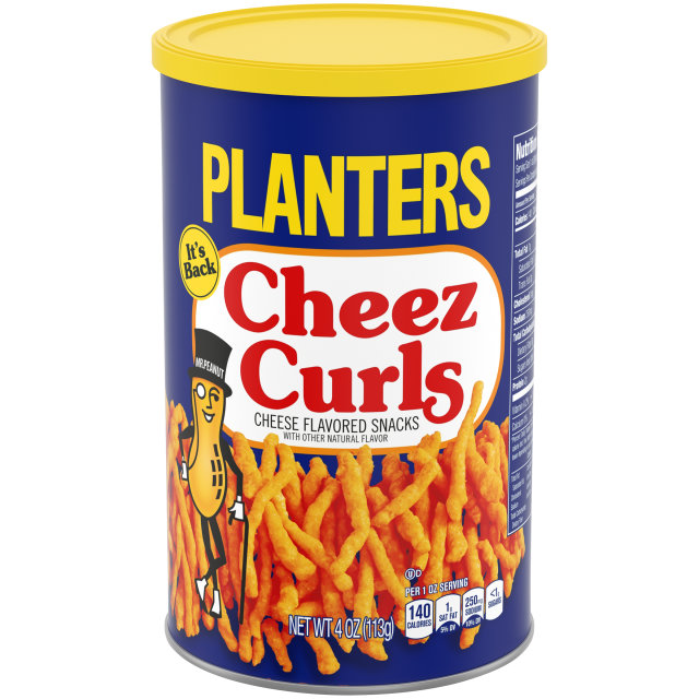 PLANTERS® Cheez Curls 4 oz canister