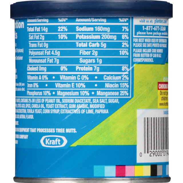 PLANTERS® Chili Lime Peanuts 6 oz can