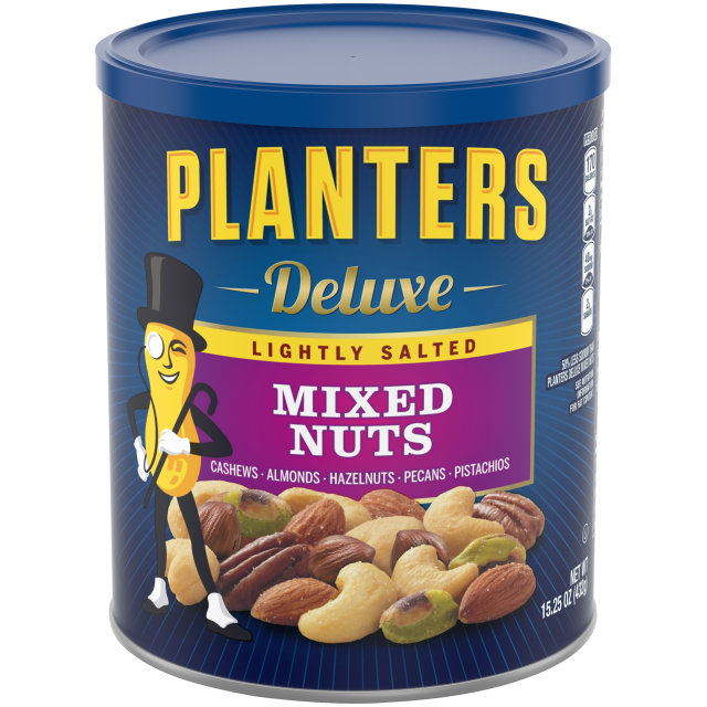 PLANTERS® Deluxe Lightly Salted Mixed Nuts 15.25 oz can