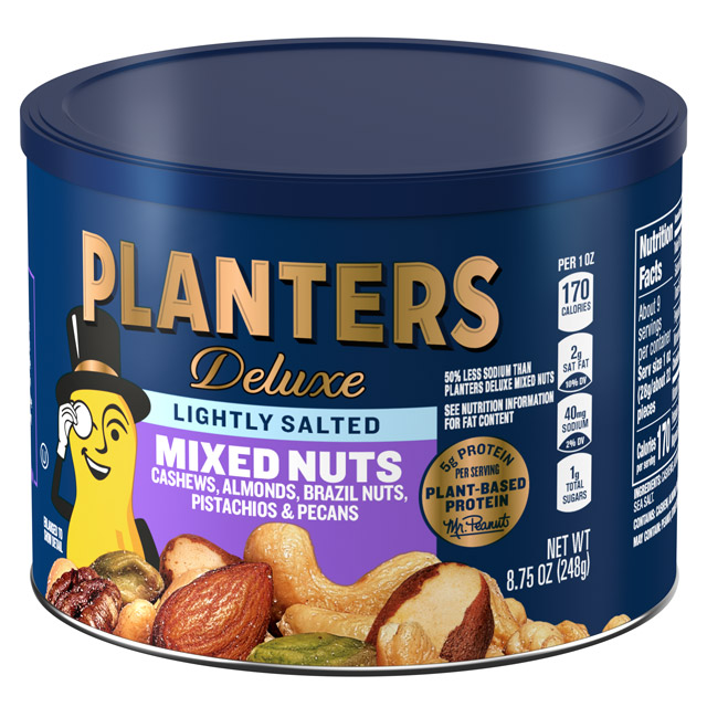 PLANTERS® Deluxe Lightly Salted Mixed Nuts 8.75 oz can