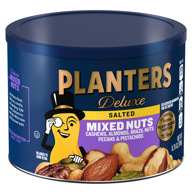 PLANTERS<sup>®</sup> Deluxe Salted Mixed Nuts 8.75 oz can
