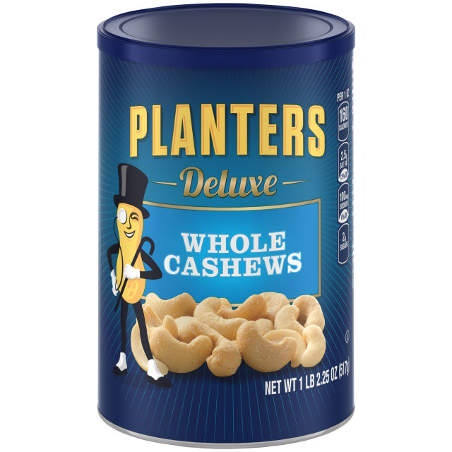 PLANTERS® Deluxe Whole Cashews 18.25 oz can