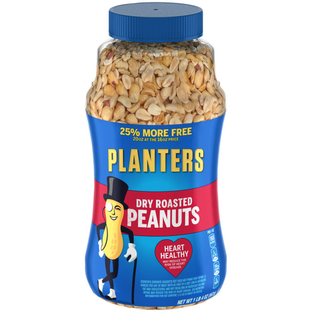 PLANTERS® Dry Roasted Peanuts 25% More Free 20 oz jar