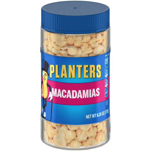 PLANTERS® Dry Roasted Salted Macadamia Nuts 6.25 oz jar