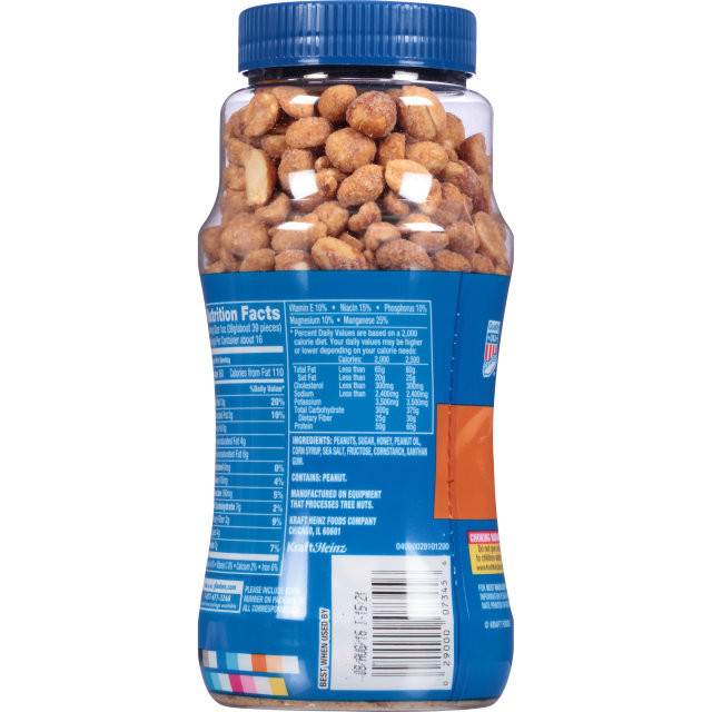 PLANTERS® Honey Roasted Dry Roasted Peanuts 16 oz jar