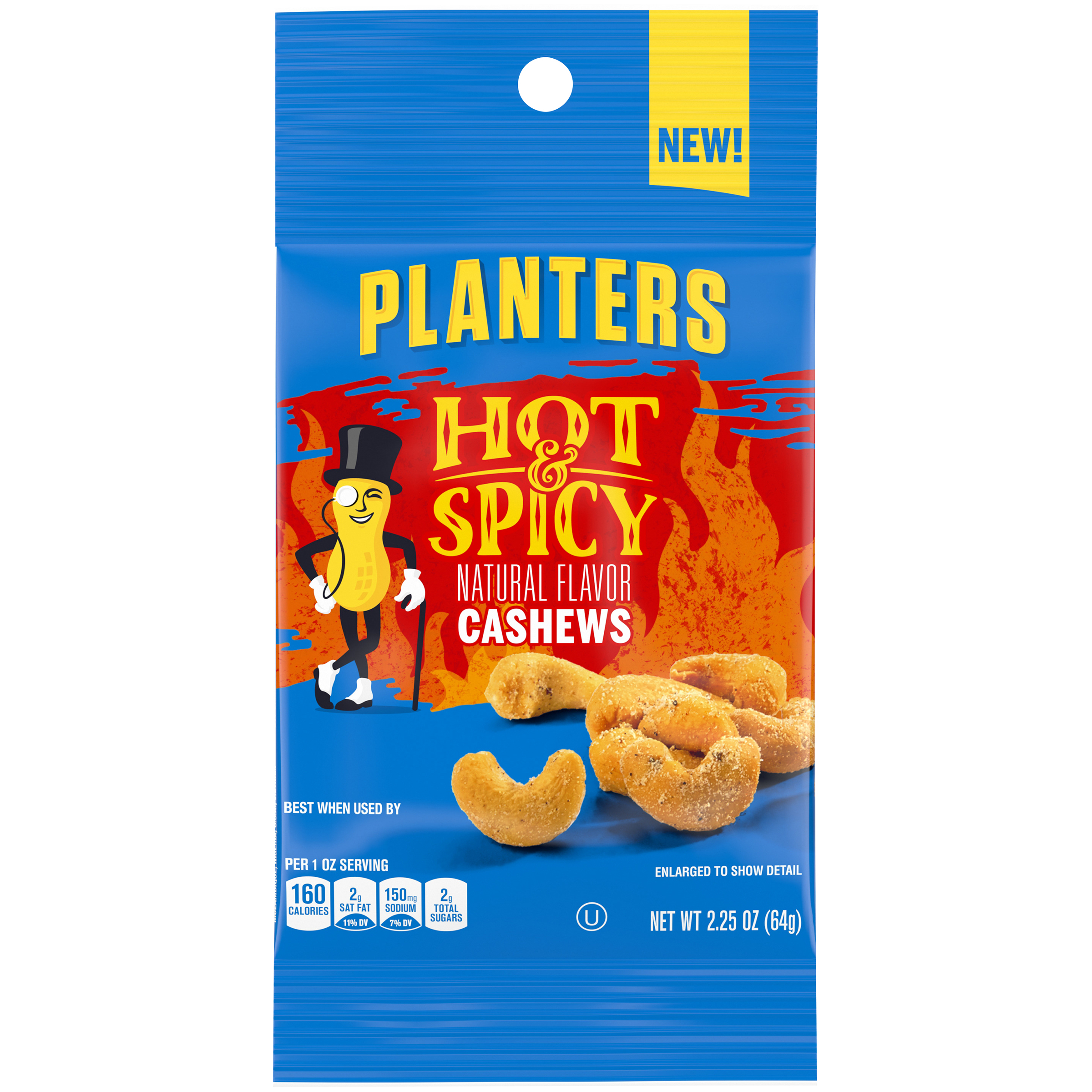 PLANTERS® Hot N’ Spicy Cashews 2.25 oz packet
