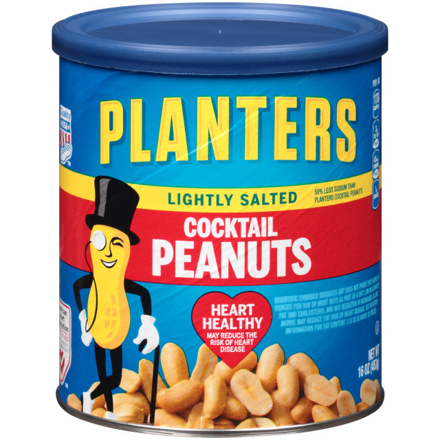 PLANTERS® Lightly Salted Cocktail Peanuts 16 oz can