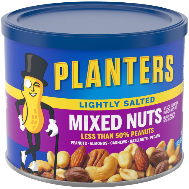 PLANTERS® Lightly Salted Mixed Nuts 10.3 oz can