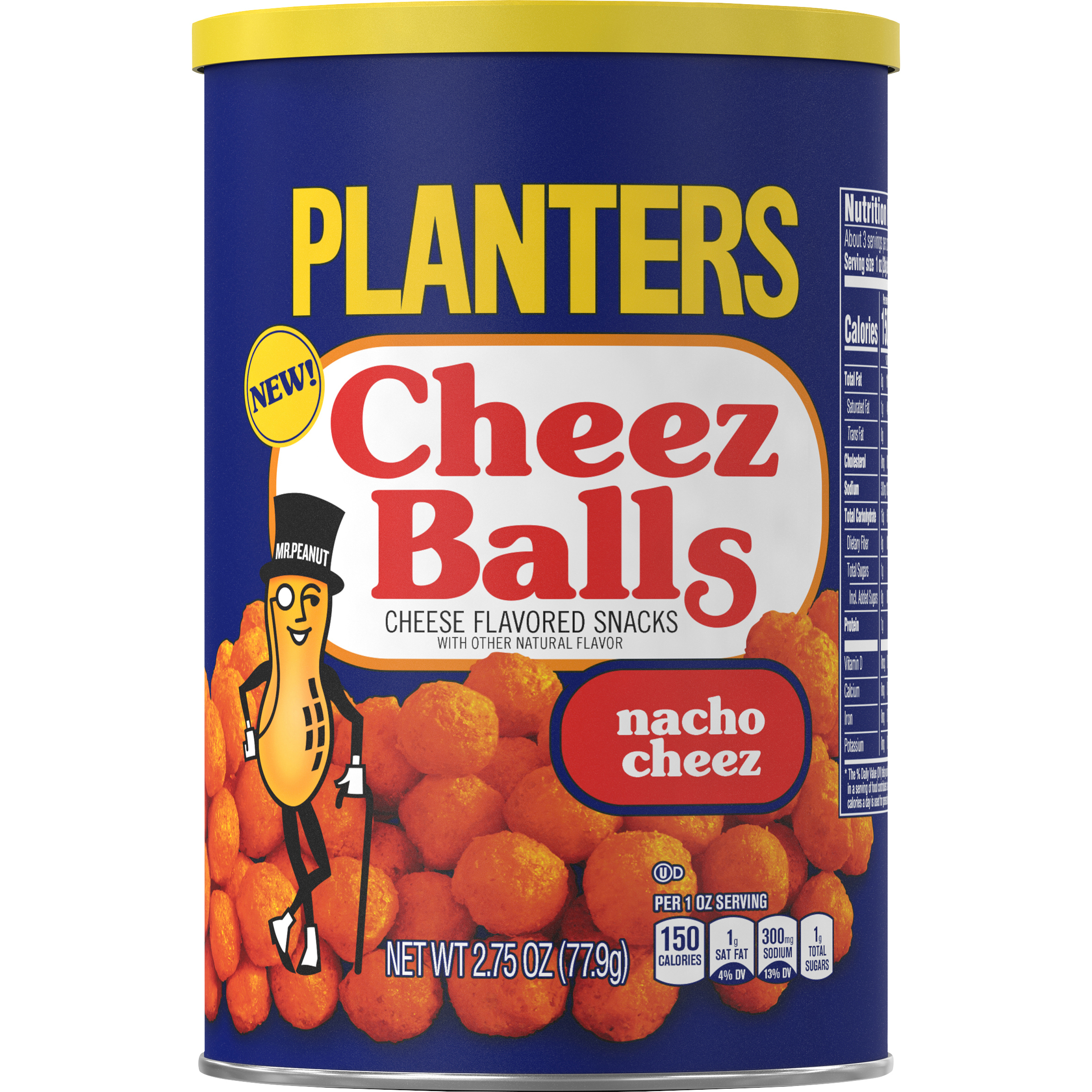 PLANTERS® Nacho Cheez Balls 2.75 oz canister
