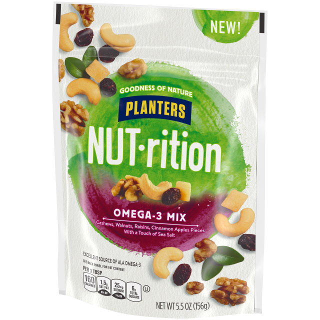 PLANTERS® NUT-RITION® Snack Nut and Dried Fruit Mix Omega-3 5.5 oz bag