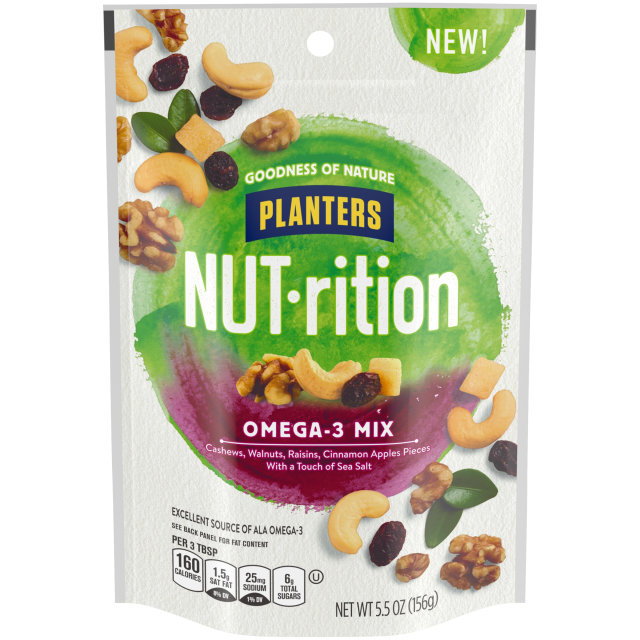 PLANTERS® NUT-RITION® Snack Nut and Dried Fruit Mix Omega-3 5.5 oz bag
