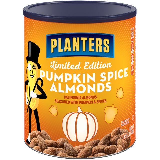 PLANTERS® Pumpkin Spice Almonds 15.25 oz can