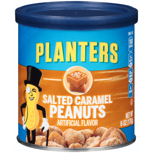 PLANTERS® Salted Caramel Peanuts 6 oz can