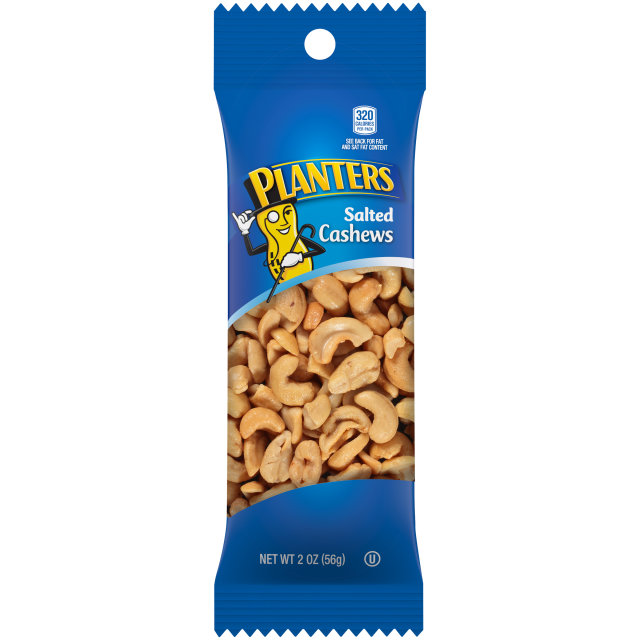 PLANTERS® Salted Cashews 2 oz bag