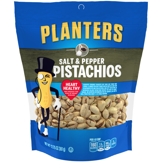 PLANTERS® Sea Salt & Black Pepper Pistachios 12.75 oz bag