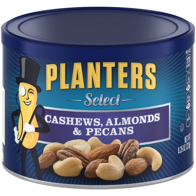 PLANTERS® Select Cashews Almonds & Pecans 8.25 oz can
