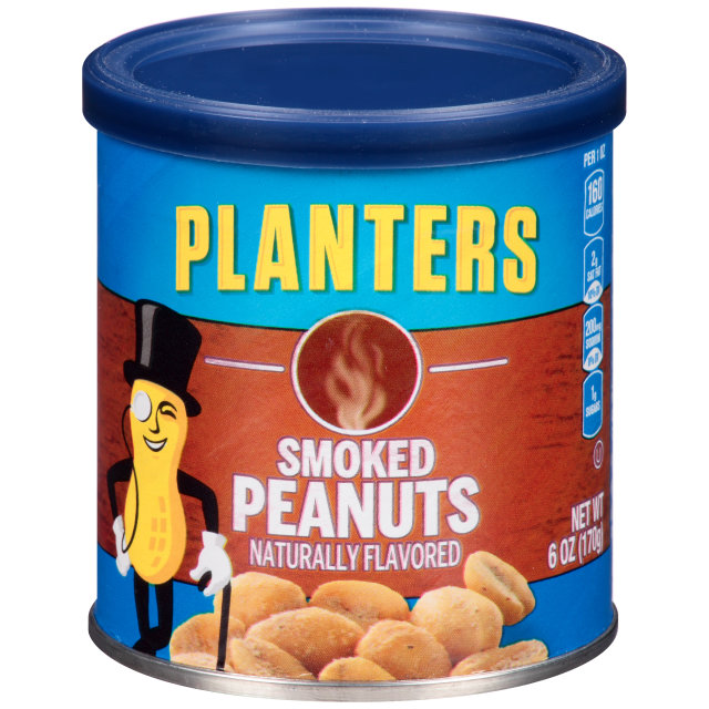PLANTERS® Smoked Peanuts 6 oz can