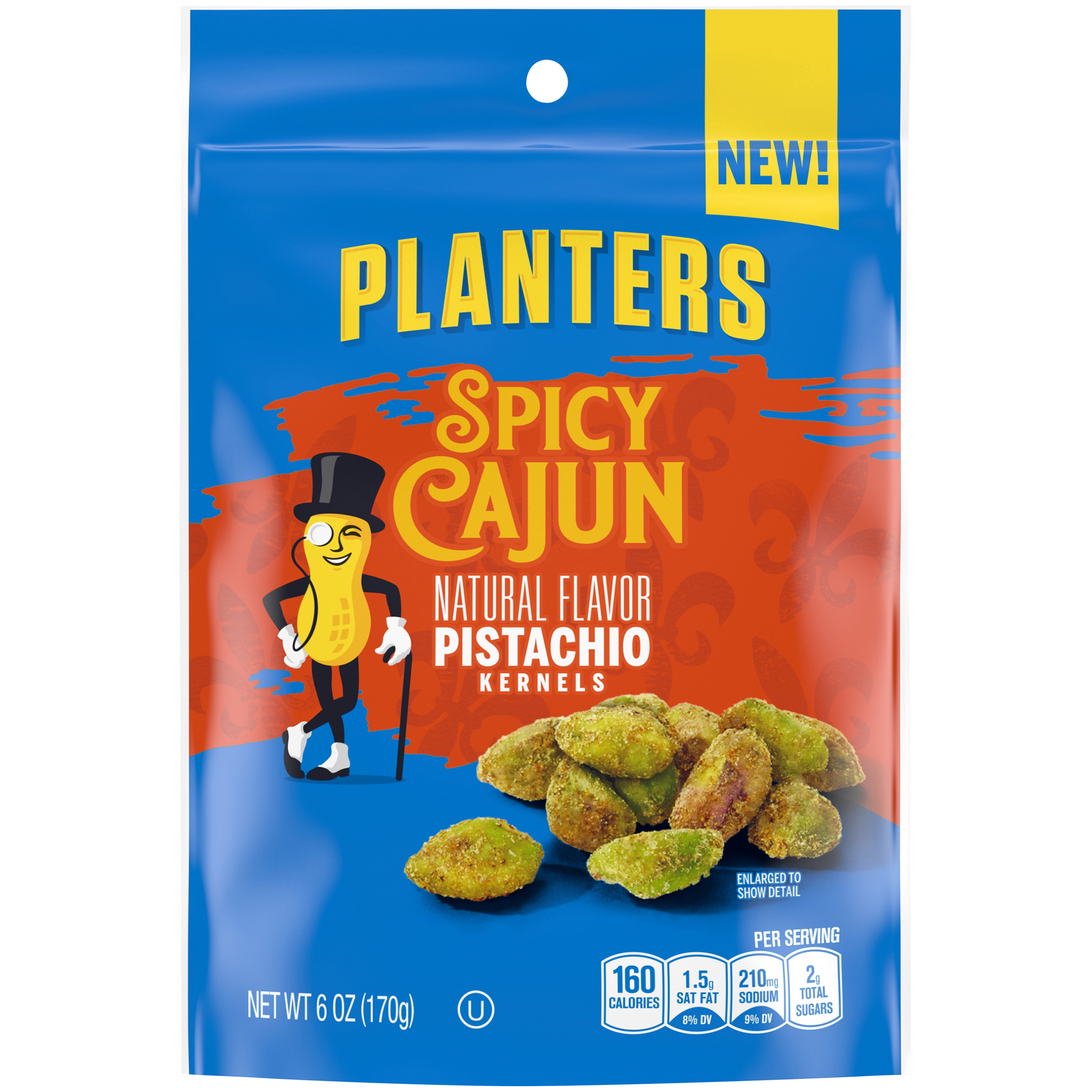 PLANTERS® Spicy Cajun Pistachio Kernels 6 oz bag