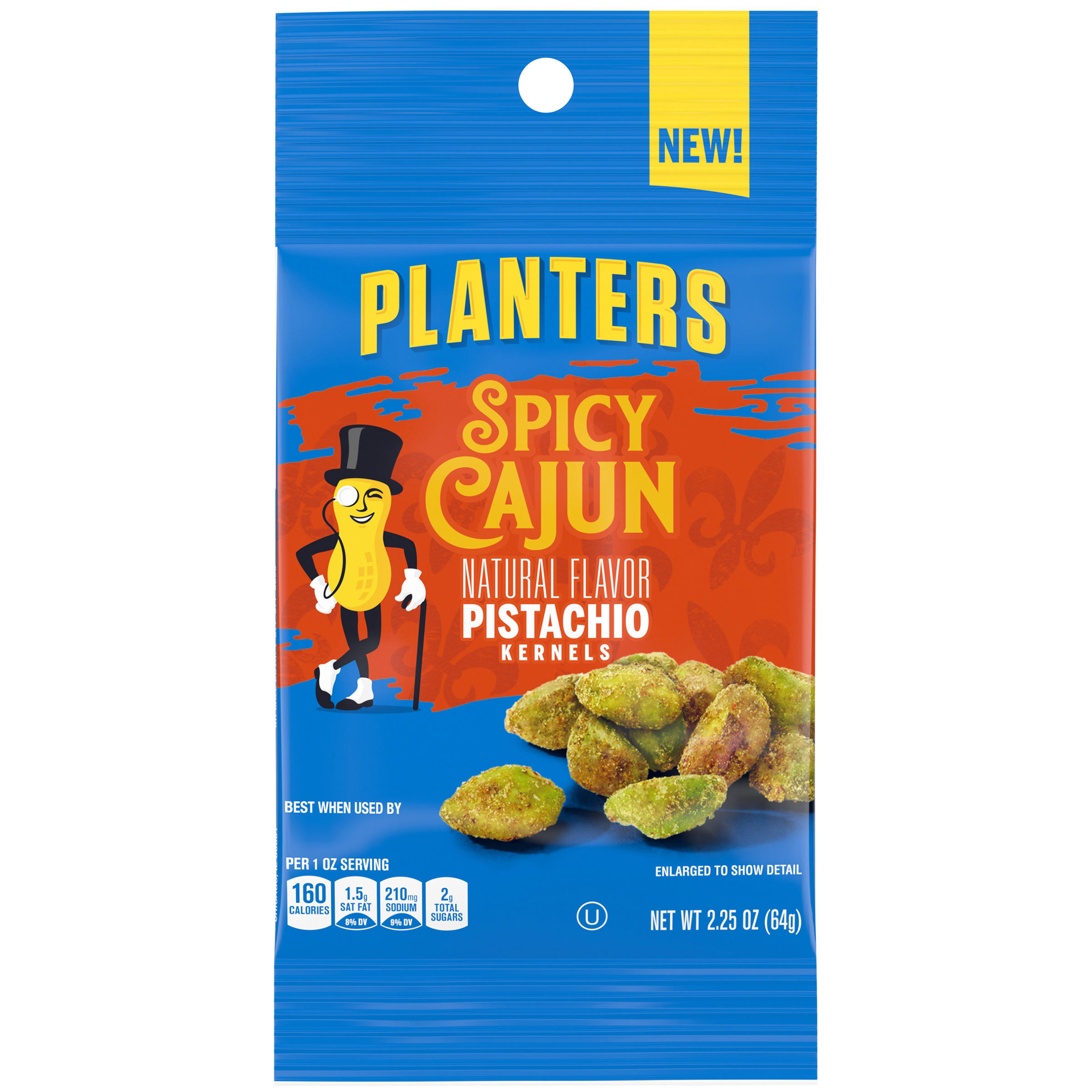 PLANTERS® Spicy Cajun Pistachios 2.25 oz packet