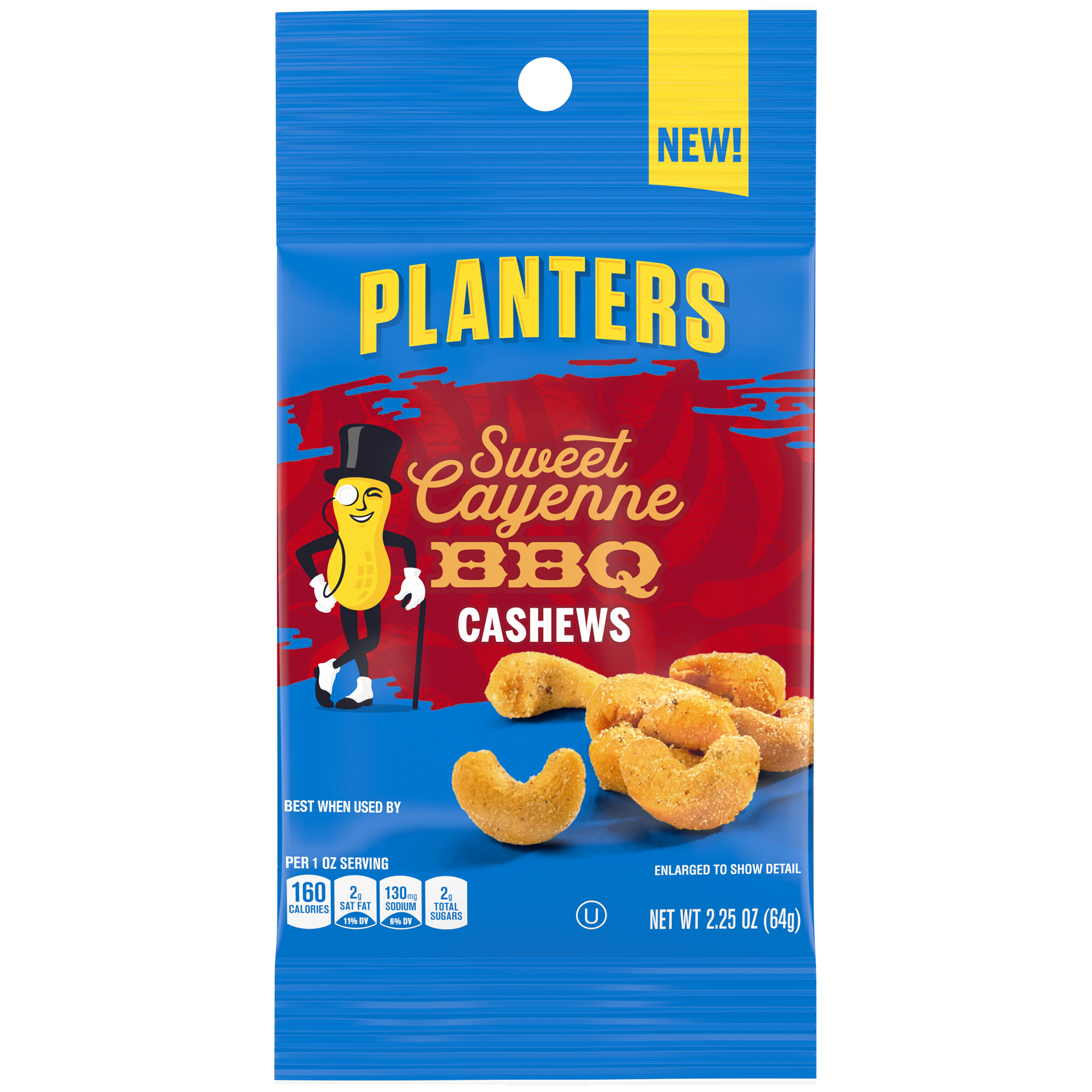 PLANTERS® Sweet Cayenne BBQ Cashews 2.25 oz packet