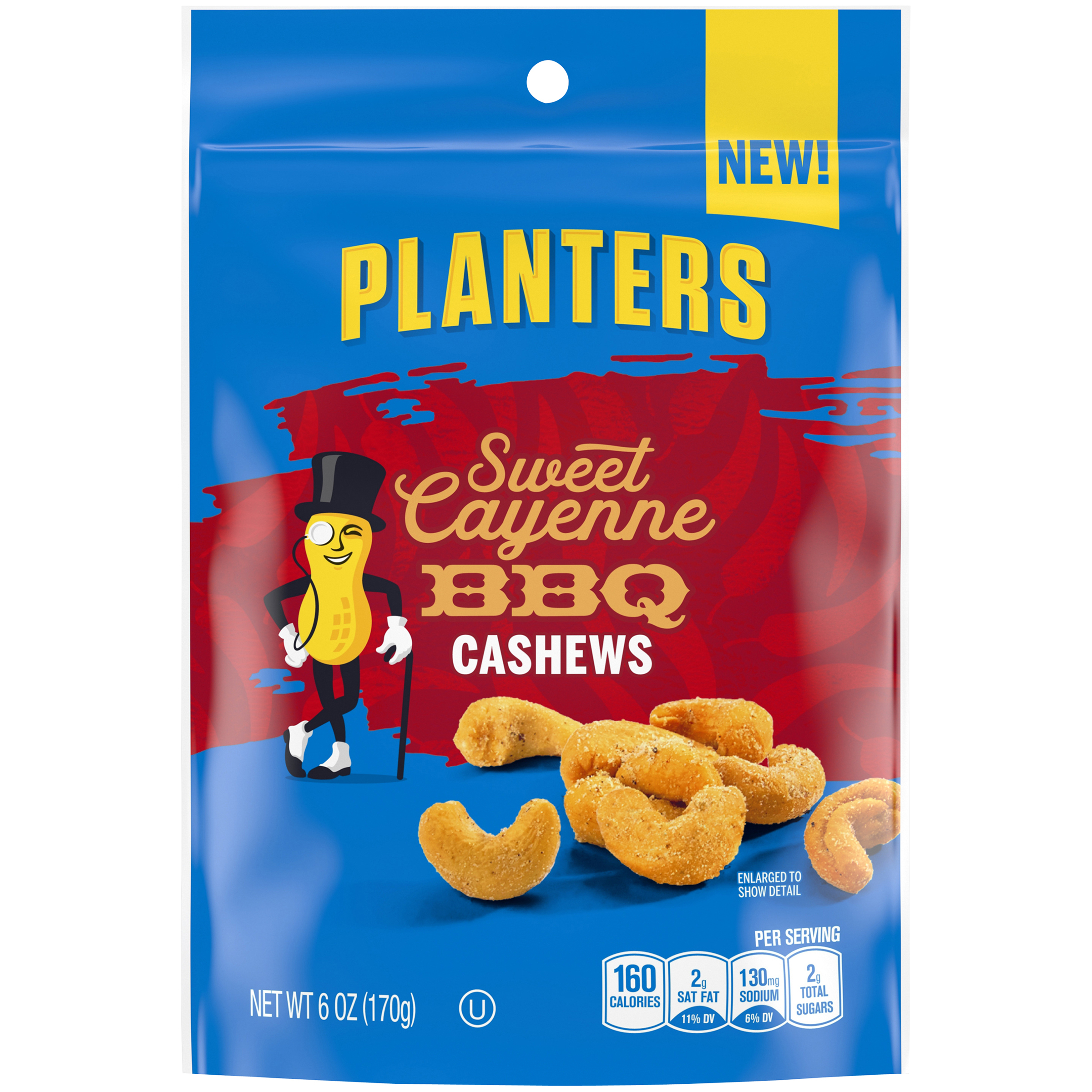 PLANTERS® Sweet Cayenne BBQ Cashews 6 oz bag