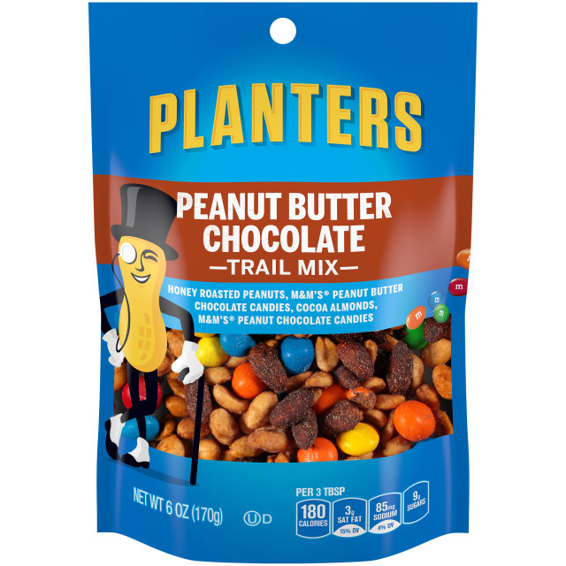 PLANTERS ® Trail Mix Peanut Butter Chocolate 6 oz bag - PLANTERS ® Brand.