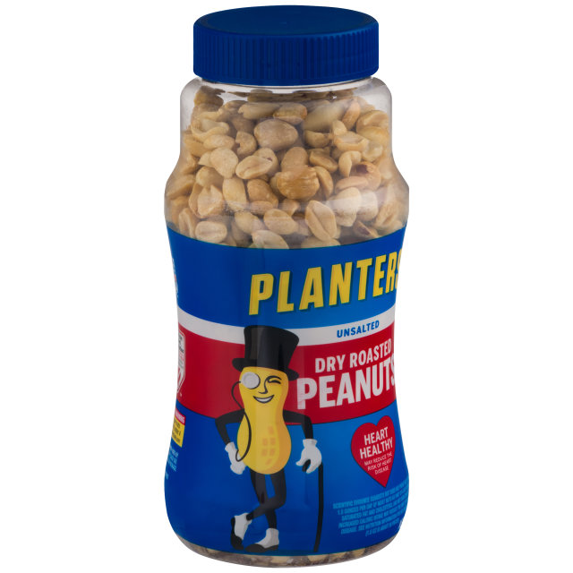 PLANTERS® Unsalted Dry Roasted Peanuts 16 oz jar