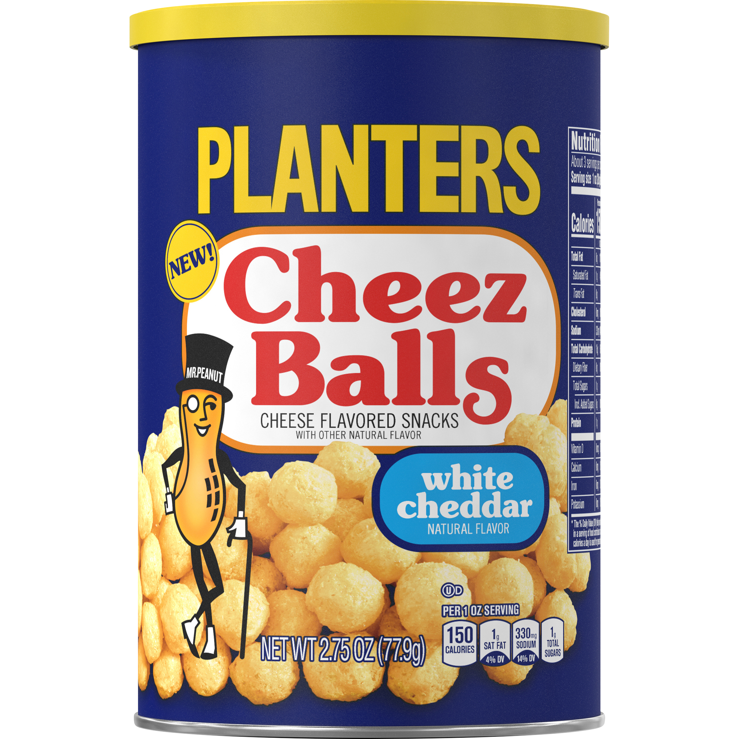 PLANTERS® White Cheddar Cheez Balls 2.75 oz canister