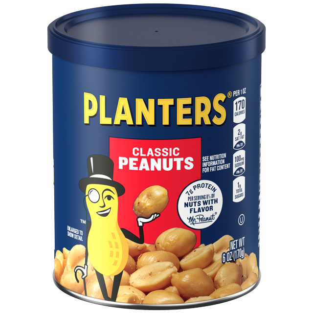 PLANTERS® Classic Peanuts, 6 oz can