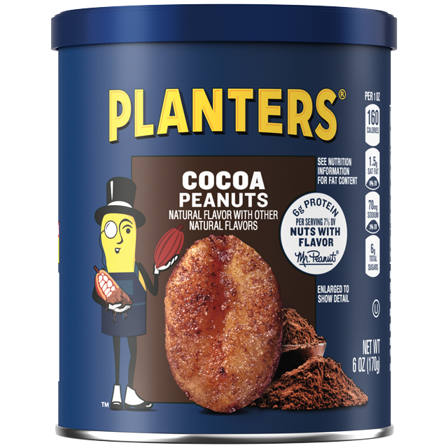 PLANTERS® Cocoa Peanuts, 6 oz can