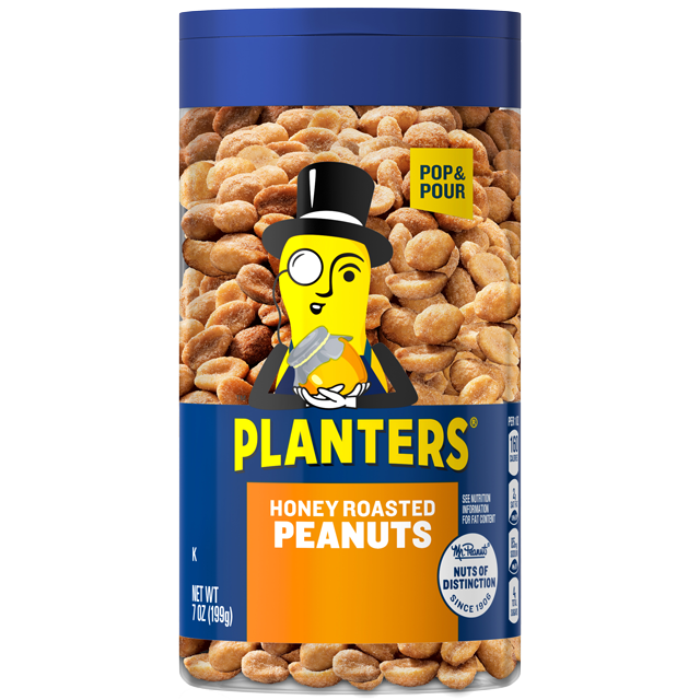 PLANTERS® HONEY ROASTED PEANUTS POP & POUR, 7 OZ