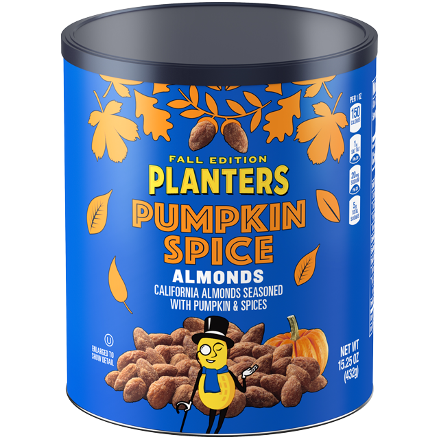 PLANTERS® Pumpkin Spice Almonds, 15.25 oz can