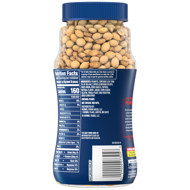 PLANTERS® Salted Dry Roasted Peanuts, 16 oz jar