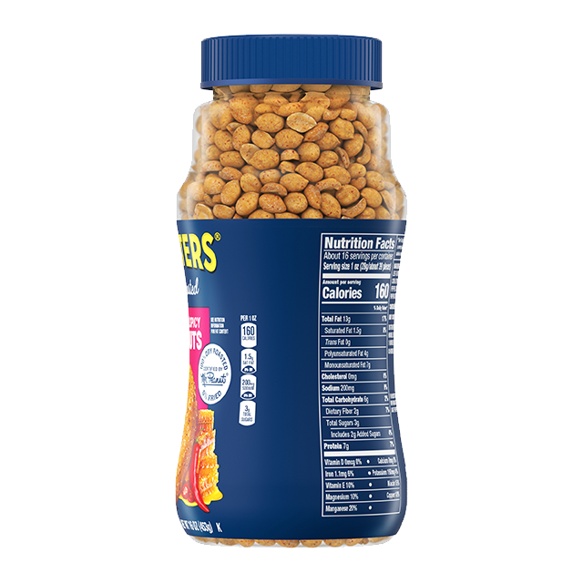 PLANTERS® SWEET & SPICY PEANUTS, 16 OZ JAR
