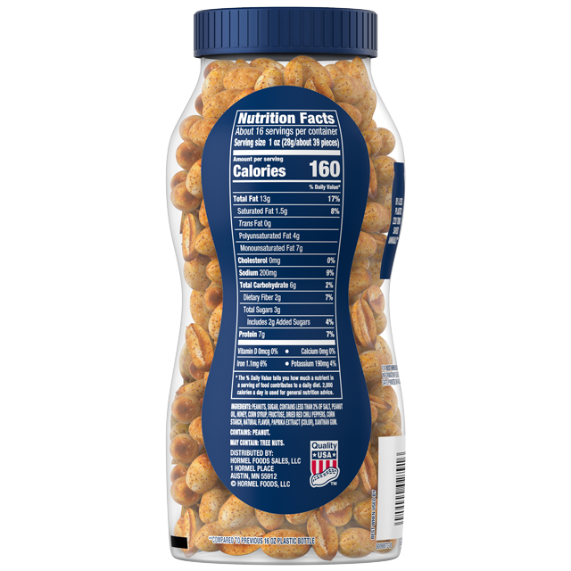 PLANTERS® SWEET & SPICY PEANUTS, 16 OZ JAR