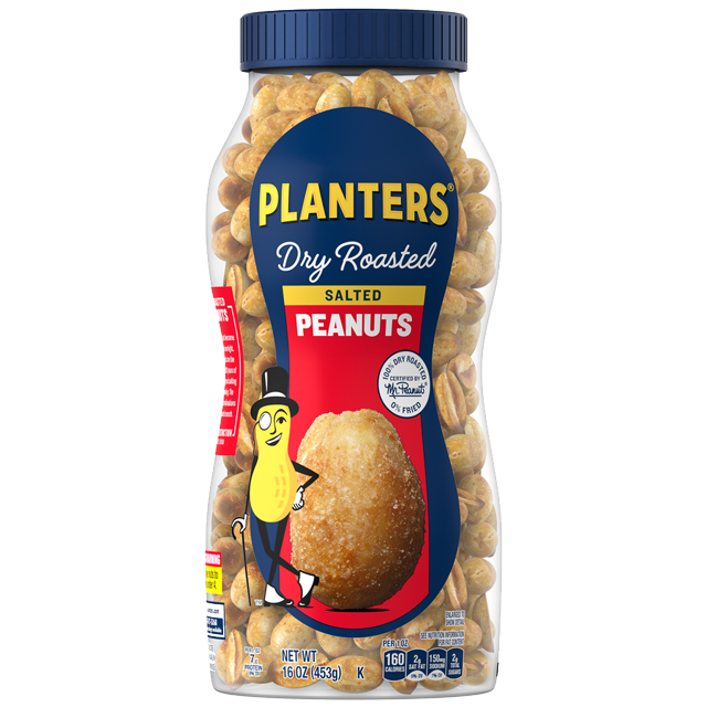 PLANTERS® Salted Dry Roasted Peanuts, 16 oz jar