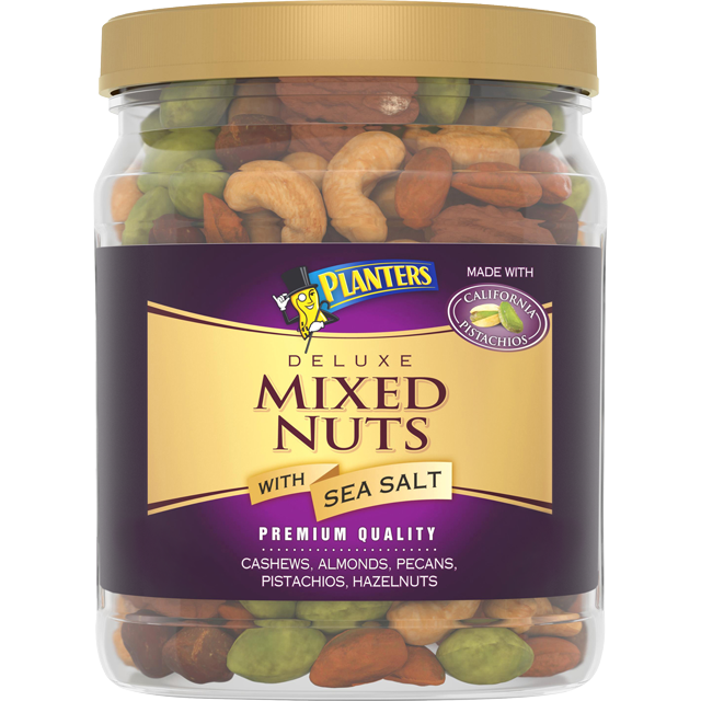 PLANTERS® Deluxe Salted Mixed Nuts, 27 oz jar