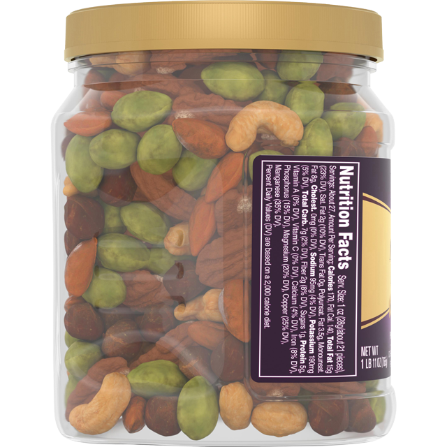 PLANTERS® Deluxe Salted Mixed Nuts, 27 oz jar